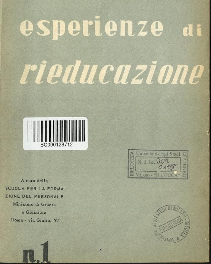 Esperienze di rieducazione