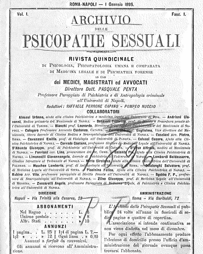 Archivio delle psicopatie sessuali