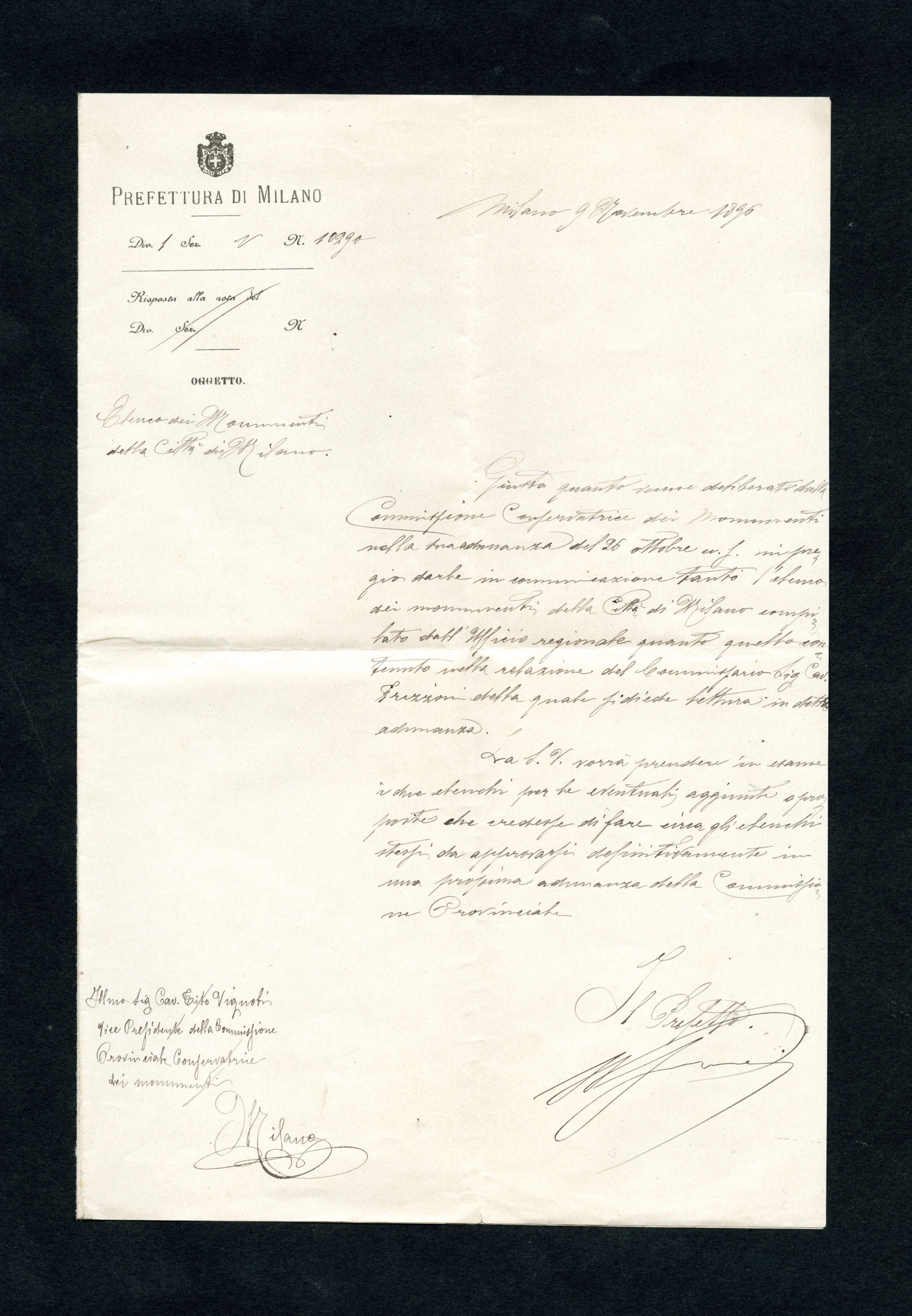 Lettere della Prefettura – Aspi – Archivio storico della ...