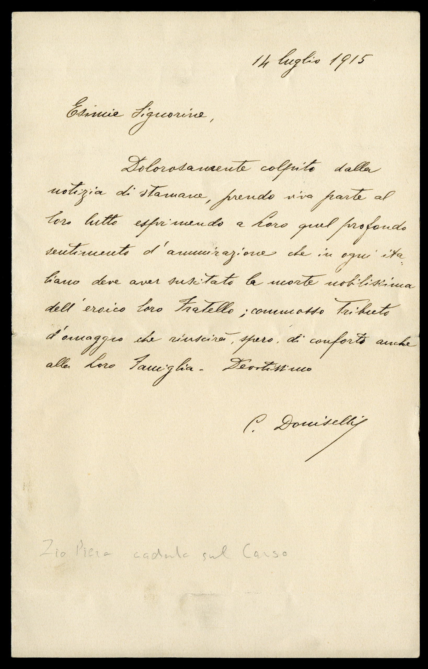 Doniselli Casimiro (I) – Aspi – Archivio storico della ...
