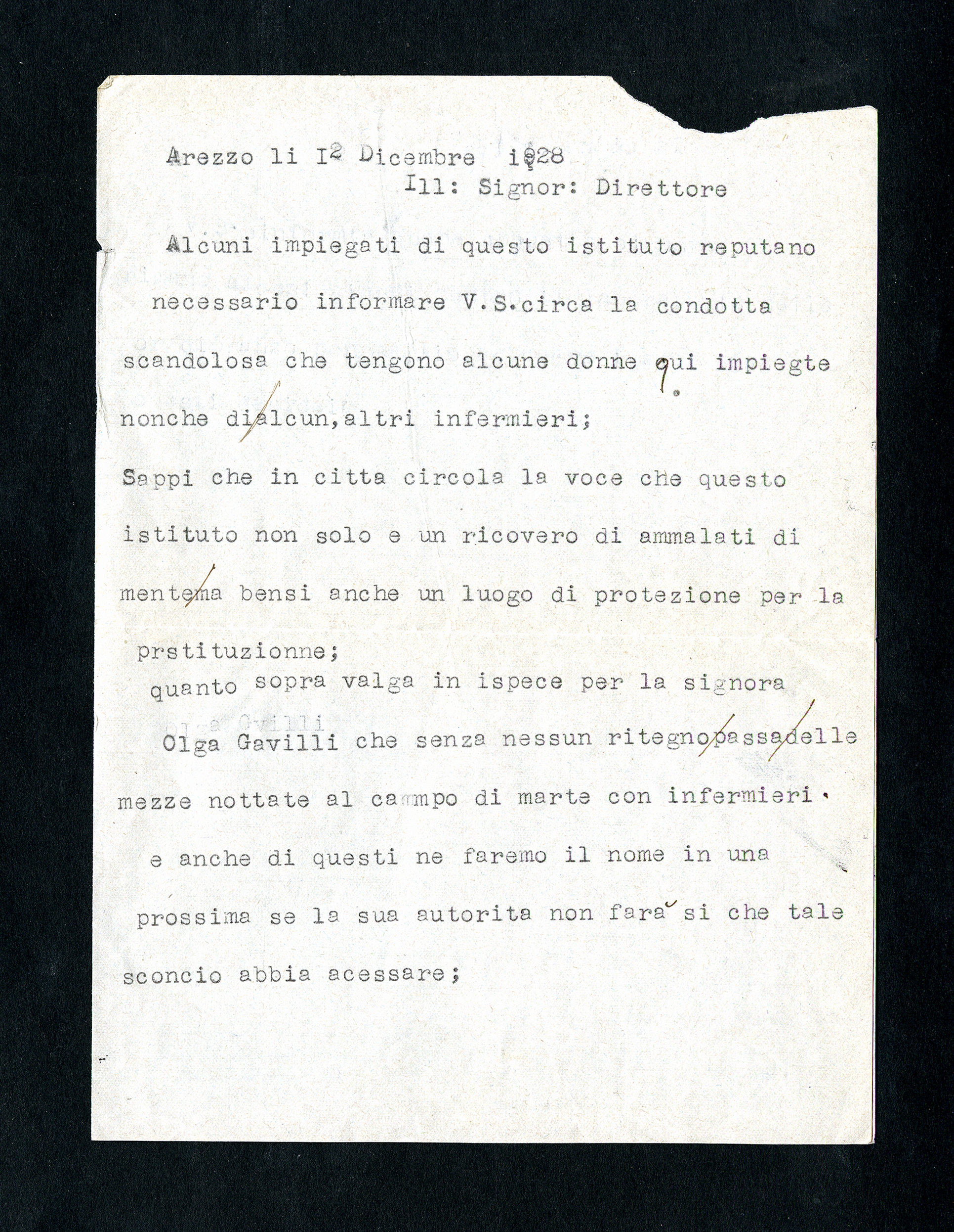 Lettera anonima – Aspi – Archivio storico della psicologia ...