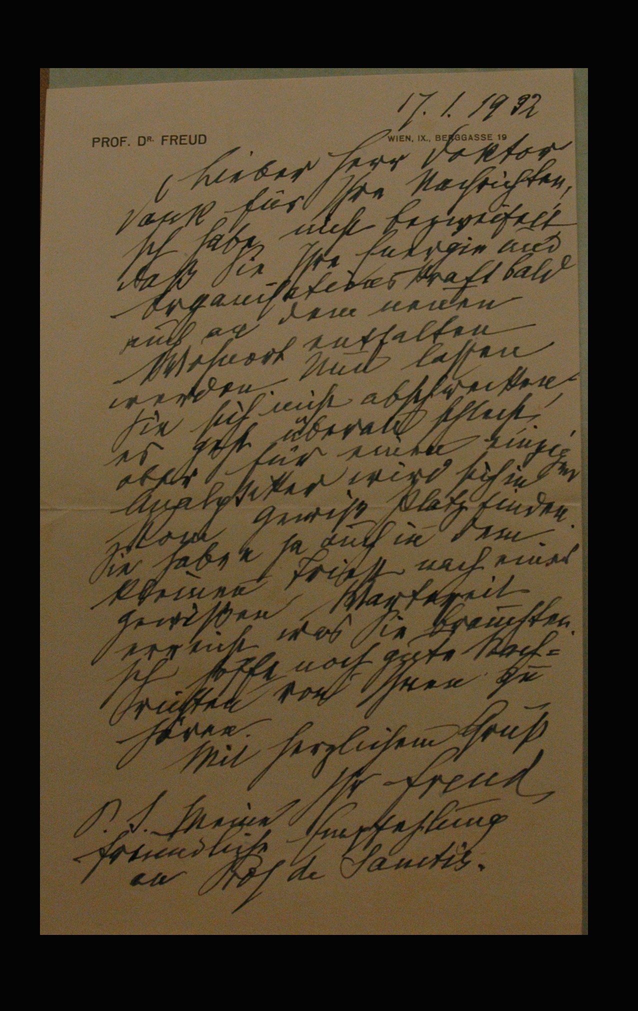 Freud Sigmund – III fascicolo (1932 gen. 17 – 1939 ott. 12 ...