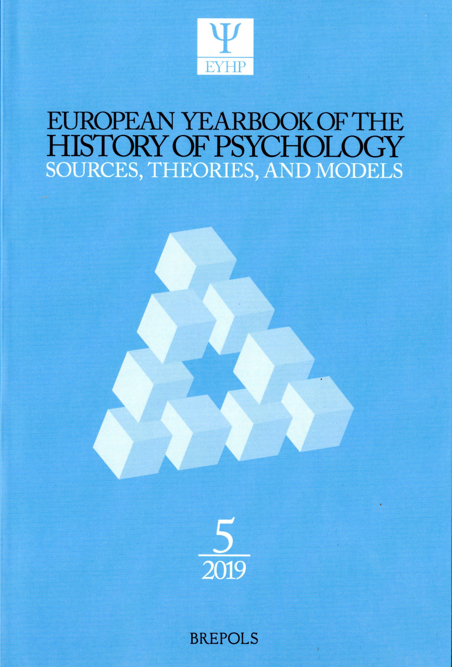 European Yearbook of the History of Psychology (2019)