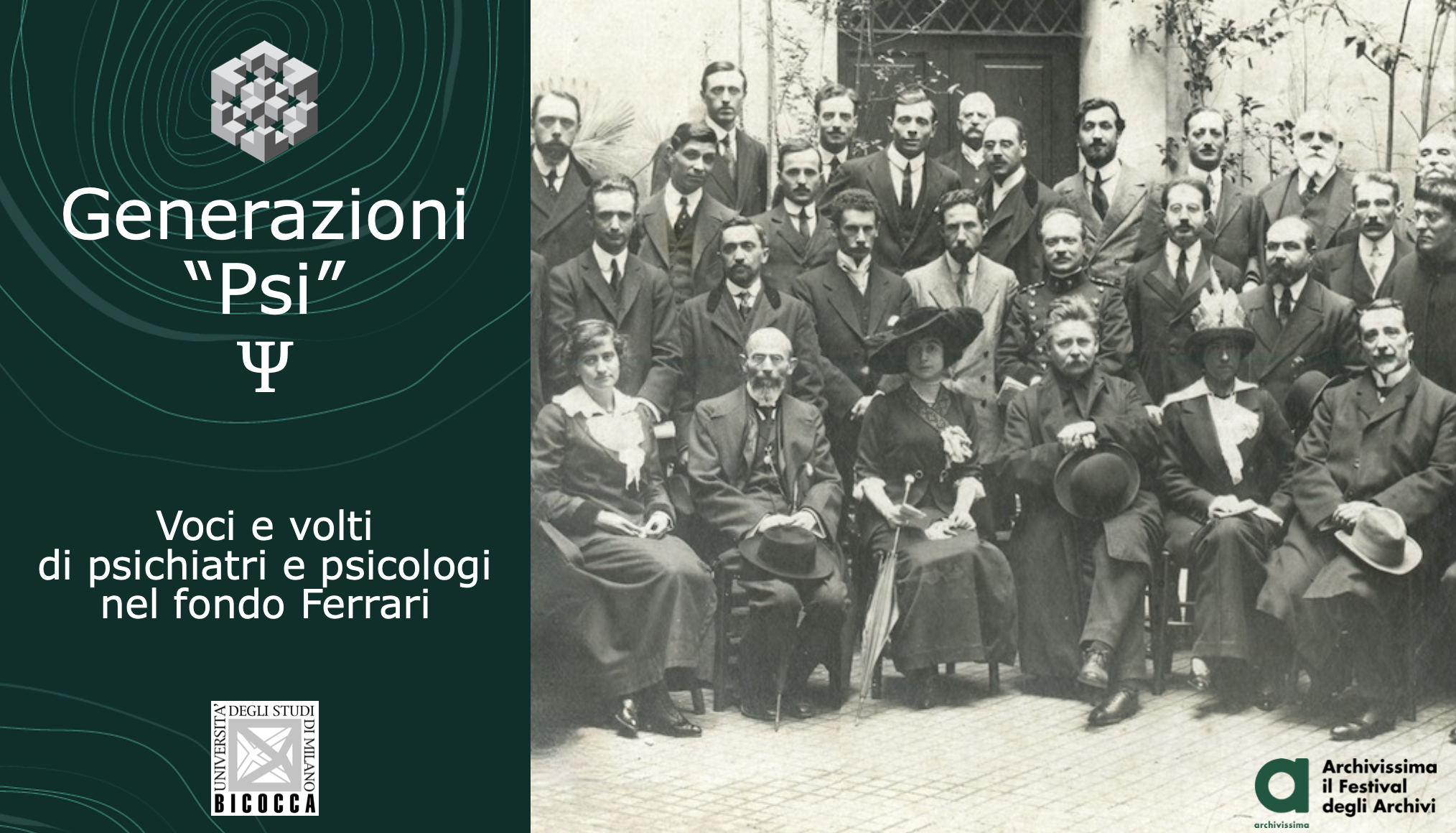 La Notte degli archivi – Generazioni “Psi”. Voci e volti di psichiatri e psicologi nel fondo Ferrari